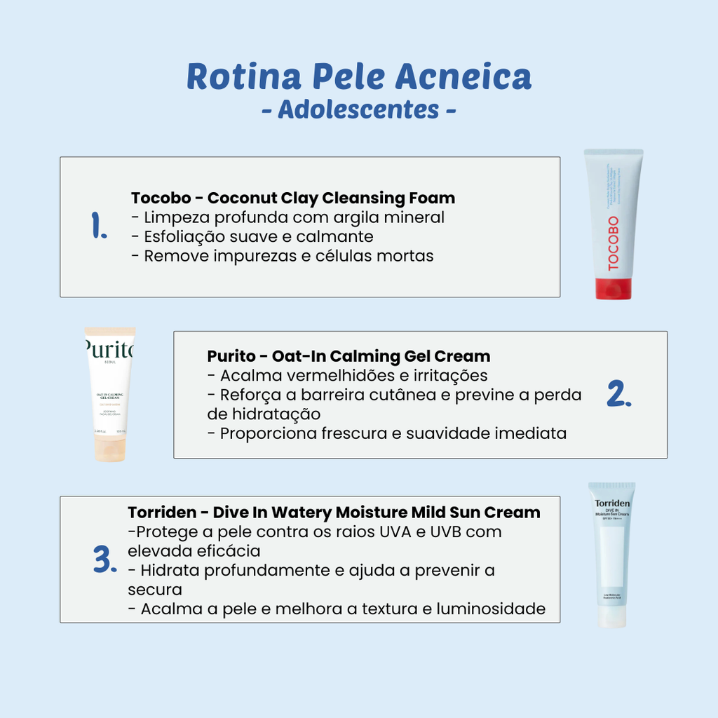Rotina Pele Acneica - Adolescentes