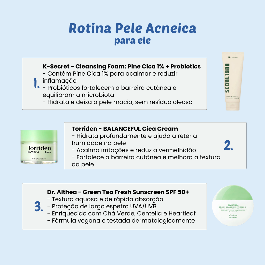 Rotina Pele Sensível - para ele