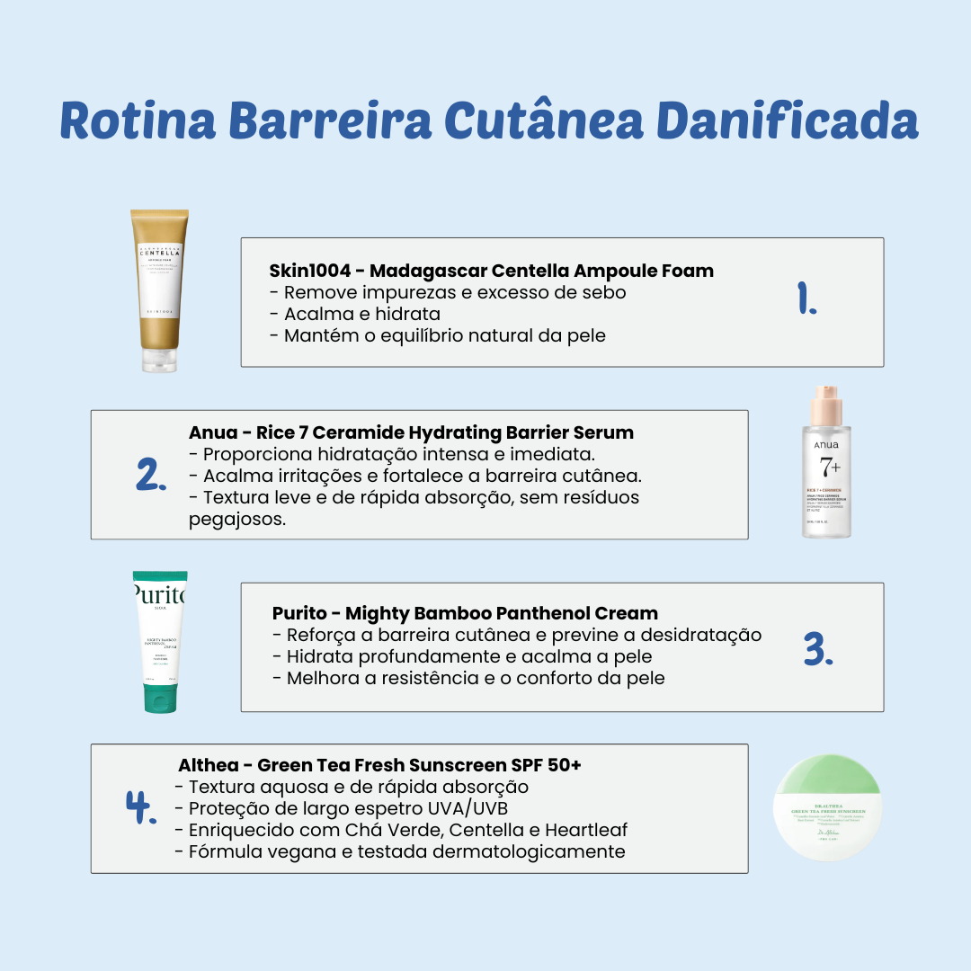 Rotina Barreira Cutânea Danificada