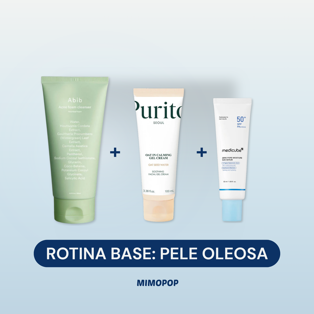 Rotina Base: Pele Oleosa