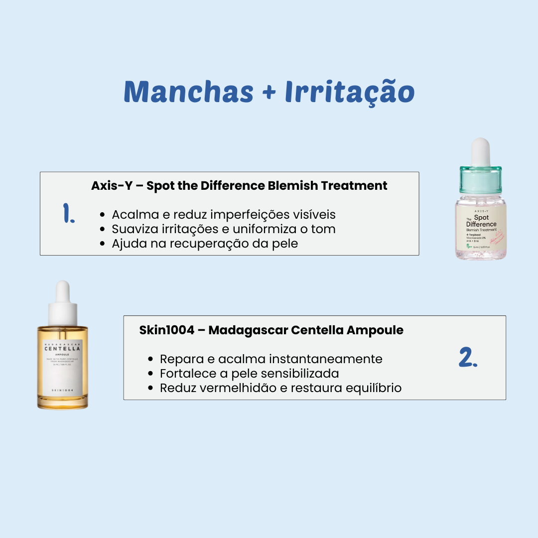 Manchas + Irritação