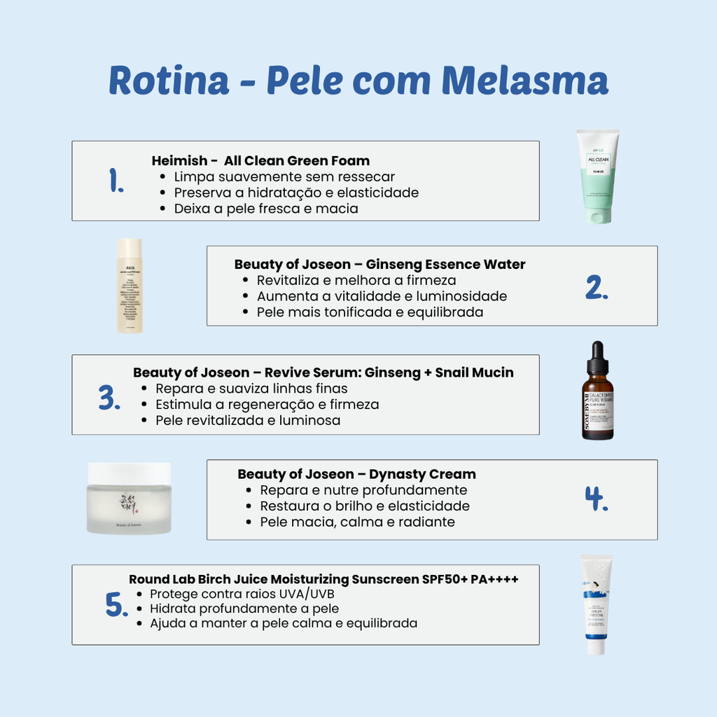 Rotina - Pele com Melasma