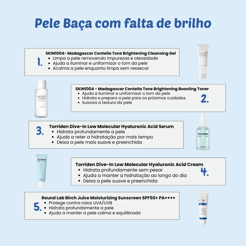 Pele Baça + Falta de Brilho