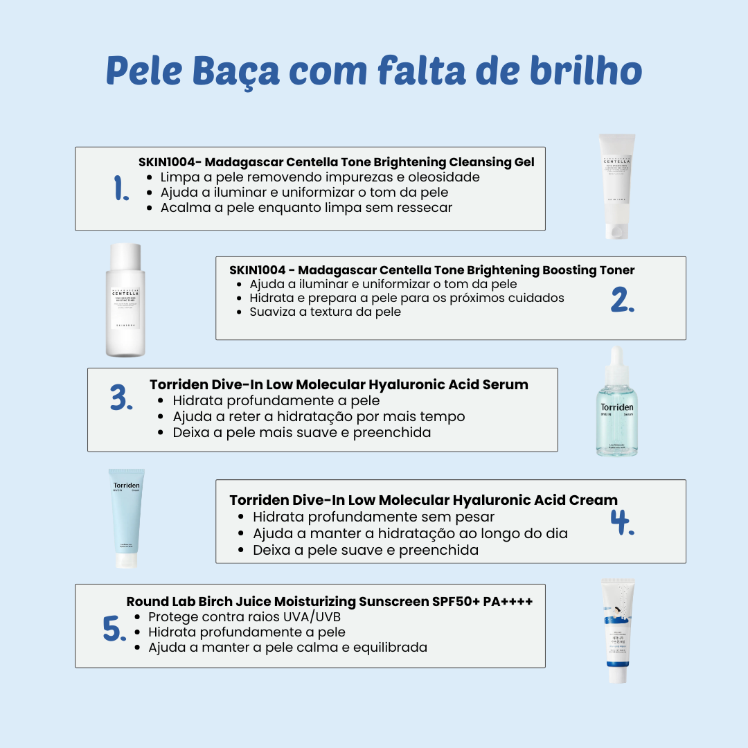 Pele Baça + Falta de Brilho